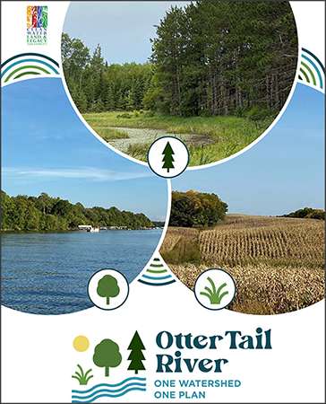OT 1W1P information Image of the Otter Tail River watershed plan document.